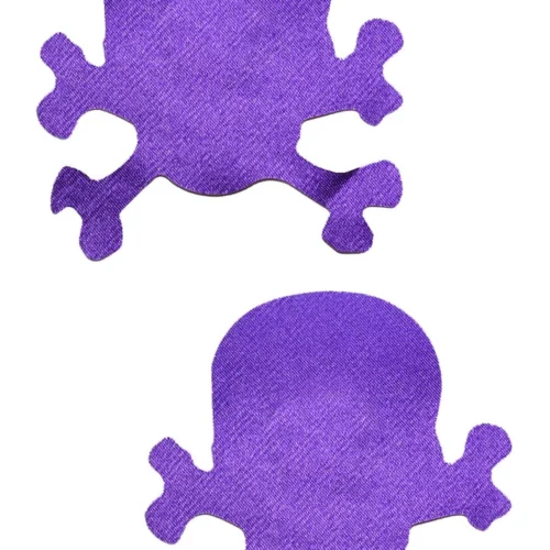 GE Apparel Purple Skull And Crossbones Pasties