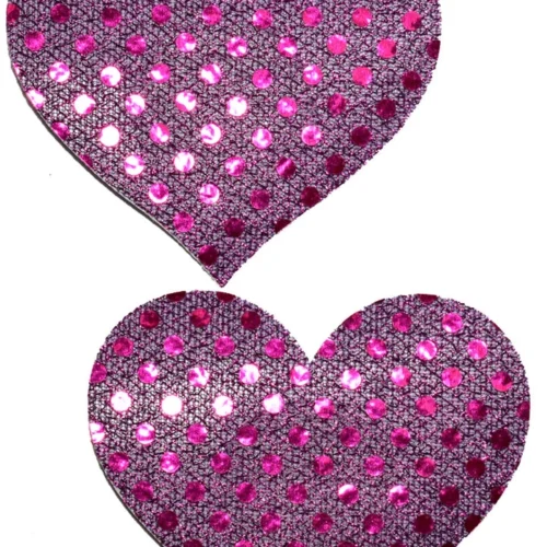 GE Apparel Purple Sequin Heart Pasties