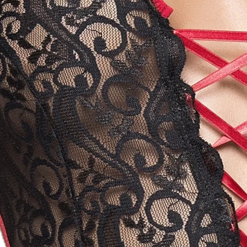 Mapalé Paisley Lace Black Nurse Teddy Lingerie