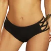 Seven Til Midnight Jasmine Black Crisscross Strap Bikini Bottoms