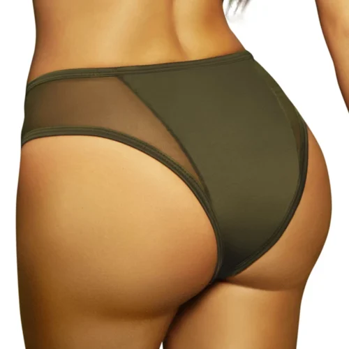 Seven Til Midnight Laura Olive High Waist Bikini Bottoms