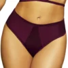 Seven Til Midnight Laura Wine High Waist Bikini Bottoms Sexy Swimwear