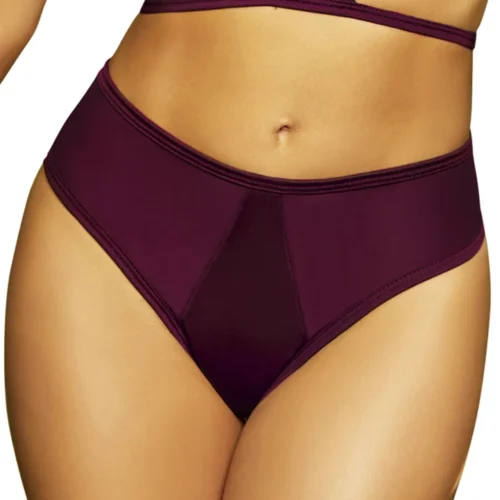 Seven Til Midnight Laura Wine High Waist Bikini Bottoms Sexy Swimwear