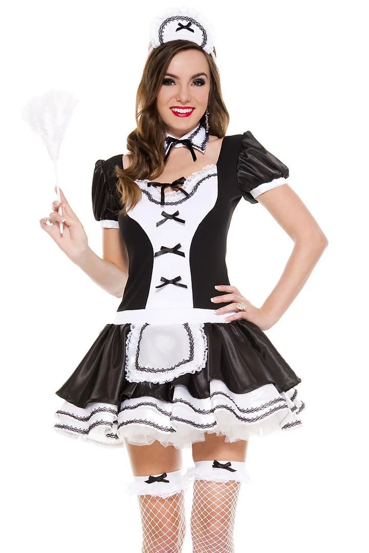 Music Legs Classy But Sassy French Maid Costume 1 Music Legs Classy But Sassy French Maid Costume