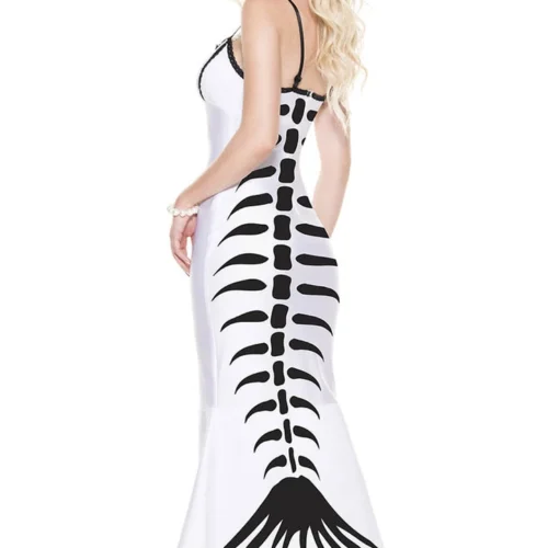 Music Legs Drop Dead Siren Skeleton Costume Sexy Halloween Costumes