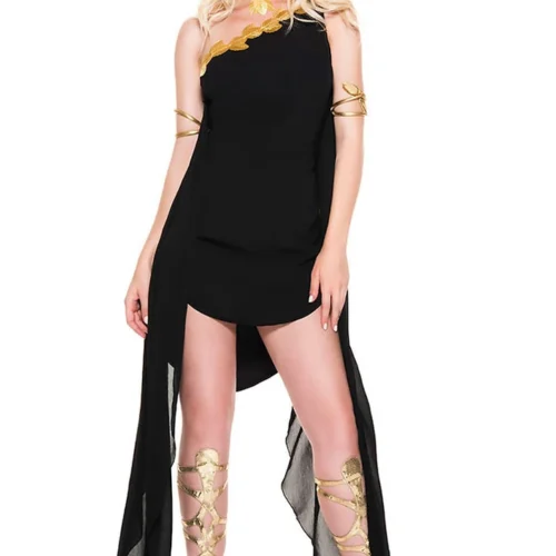 Music Legs Sexy Halloween Costumes Dark Enchantress Goddess Costume