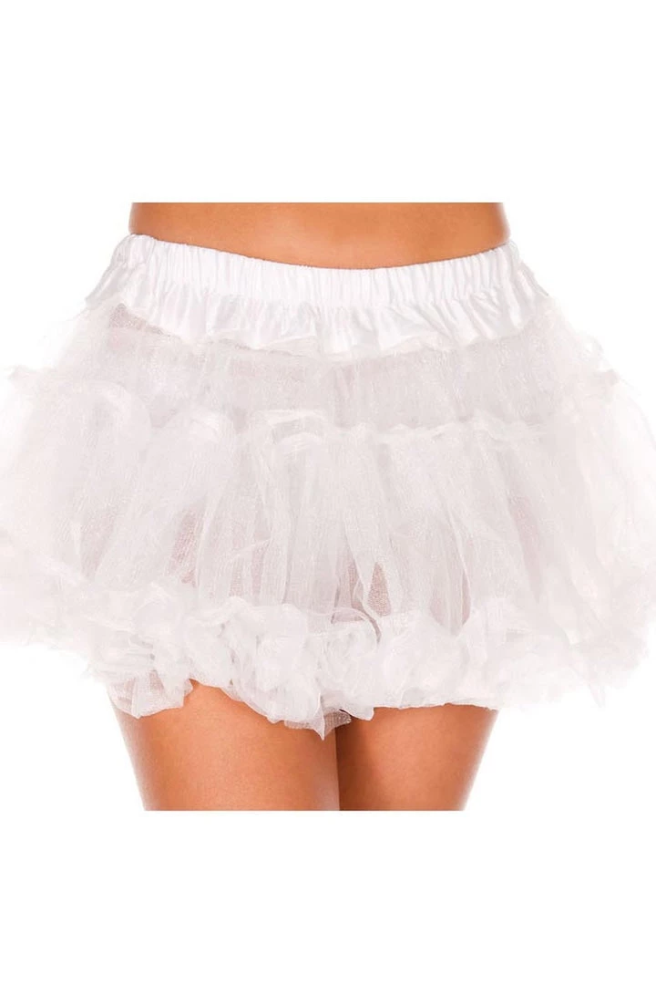 Music Legs Women's Mid-Length White Petticoat Petticoats 1 Music Legs Women's Mid-Length White Petticoat Petticoats