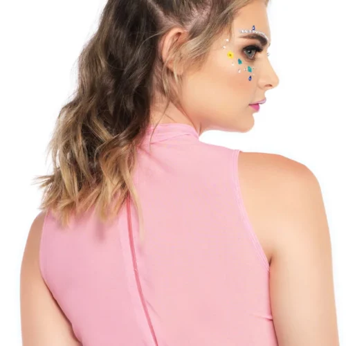 Leg Avenue Rainbow Mesh Crop Top