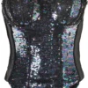 AMSCAN Black Sequin Sea Siren Corset