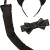 AMSCAN Adult Black Cat Accessory Kit DIY Costumes