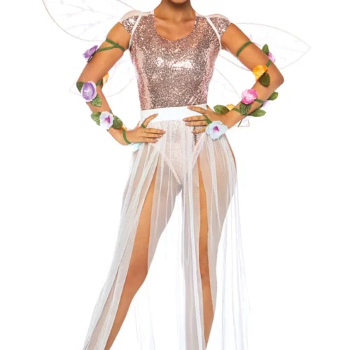 Leg Avenue White Slit Mesh Skirt 6 Leg Avenue White Slit Mesh Skirt