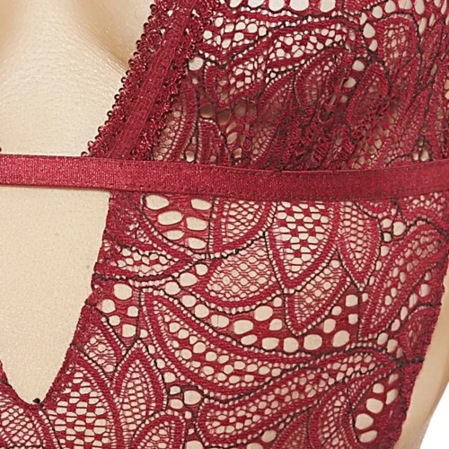 Popsi Full-Bodied Merlot Lace Teddy Lingerie