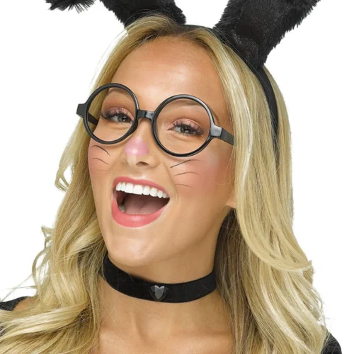Fun World Sexy Halloween Costumes Black Bunny Selfie Filter Accessory