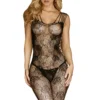 BL Brands Roses Are Black Crotchless Body Stocking