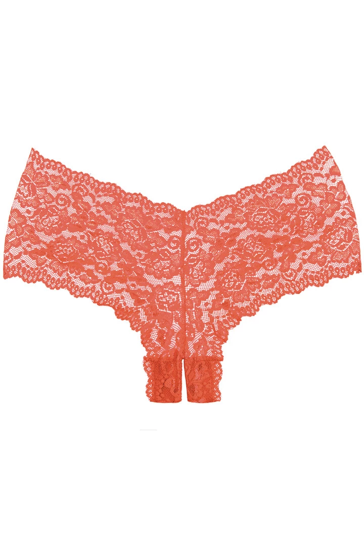 Allure Apple Cheeks Red Crotchless Boyshorts 2 Allure Apple Cheeks Red Crotchless Boyshorts