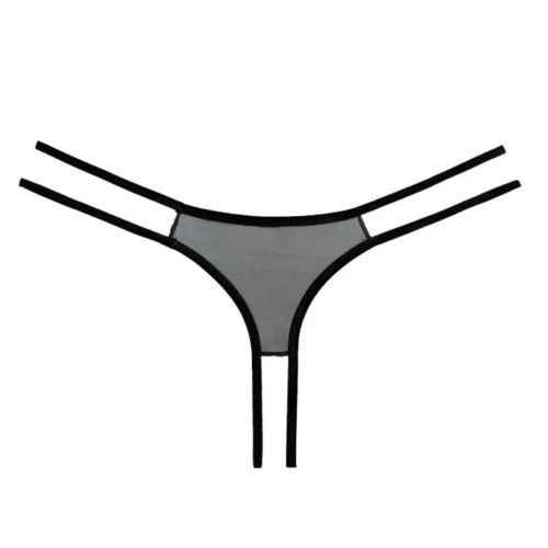 Allure Lingerie Sweet Honey Black Peek-a-Boo Panty