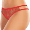 Allure Panties Sweet Honey Red Peek-a-Boo Panty