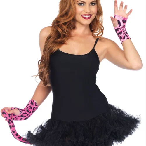 Leg Avenue Neon Pink Leopard Kit DIY Costumes