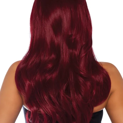 Leg Avenue Accessories Long Wavy Burgundy Wig