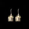 3WISHES Metal Gift Box Earrings
