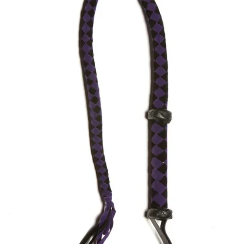 Allure Lingerie Purple Black Velveteen Bull Whip Accessory Fun Stuff