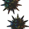 Pastease Shattered Glass Disco Black Sunburst Nipple Pasties
