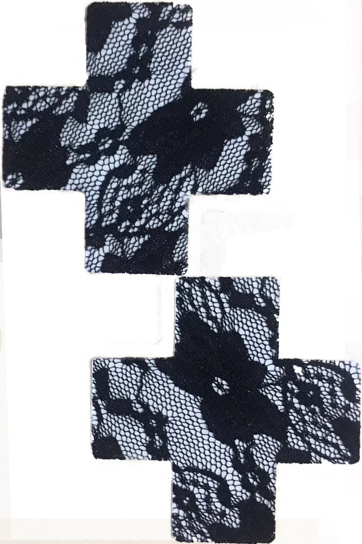 NevaNude Black Sheer Lace Nipple Pasties 2 NevaNude Black Sheer Lace Nipple Pasties