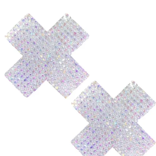 NevaNude Super Bling Rhinestone Double X Pasties