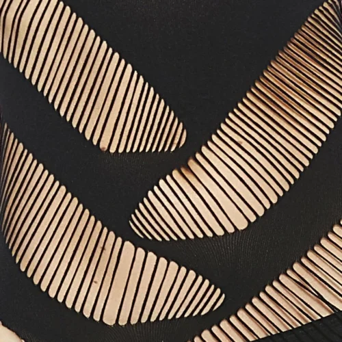 Popsi Lingerie Black Opaque Body Stocking Dress