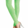 Be Wicked Lingerie Neon Green Acrylic Thigh High Leg Warmers