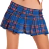 Be Wicked Bottoms Blue Plaid Skirt