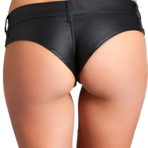 Be Wicked Black Stretch Denim Micro Shorts Bottoms 5 Be Wicked Black Stretch Denim Micro Shorts Bottoms
