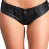 Be Wicked Black Stretch Denim Micro Shorts Bottoms