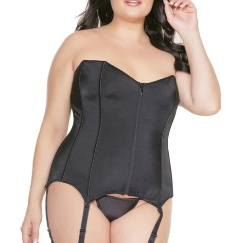 Coquette Plus Size Sweetheart Zipper Corset