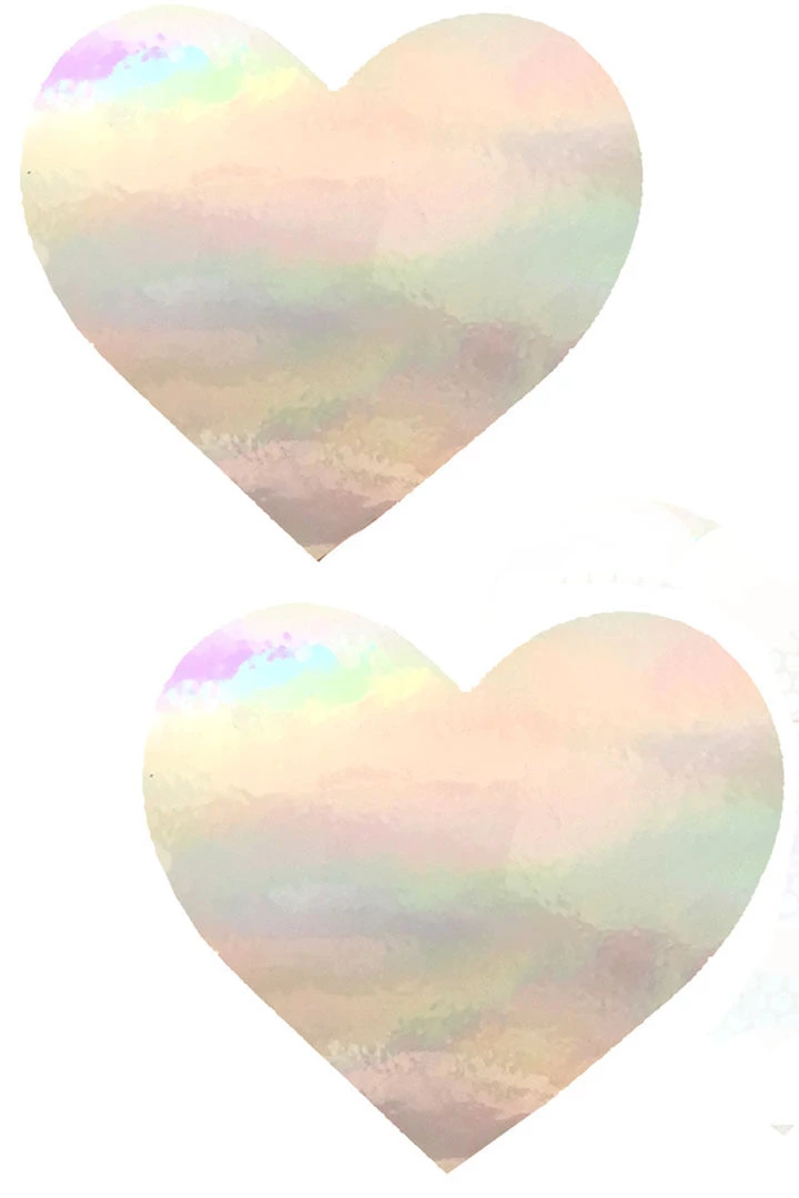 NevaNude Care Bare Stare Holographic Hearts Pasties 1 NevaNude Care Bare Stare Holographic Hearts Pasties