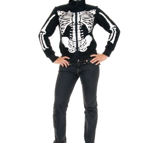 Charades Hooded Skeleton Sweatshirt Sexy Halloween Costumes 13 Charades Hooded Skeleton Sweatshirt Sexy Halloween Costumes