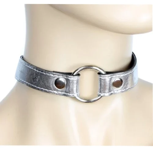 Funk Plus Metallic Silver O Ring Choker