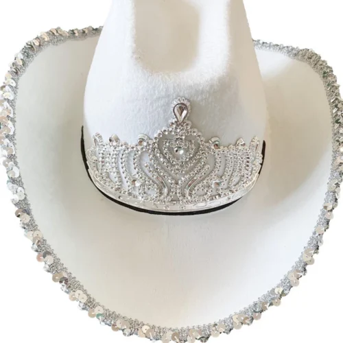 CRP Accessories Rhinestone Cowgirl Hat 7 CRP Accessories Rhinestone Cowgirl Hat