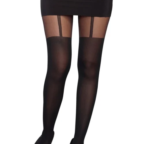 Dreamgirl Hosiery Sheer Pantyhose With Garters