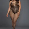 Dreamgirl Plus Size Black Teddy Bodystocking
