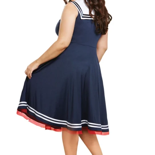 Dreamgirl Plus Costumes Plus Size All Aboard Sailor Costume