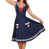 Dreamgirl Sexy Halloween Costumes All Aboard Sailor Costume