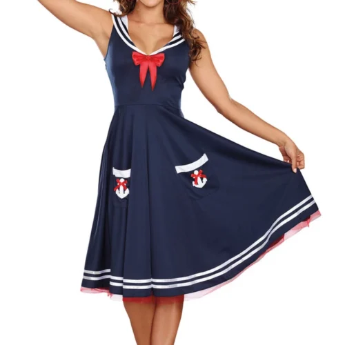 Dreamgirl Sexy Halloween Costumes All Aboard Sailor Costume