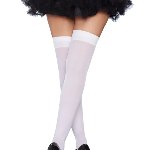 Dreamgirl Bow Top Opaque Stockings