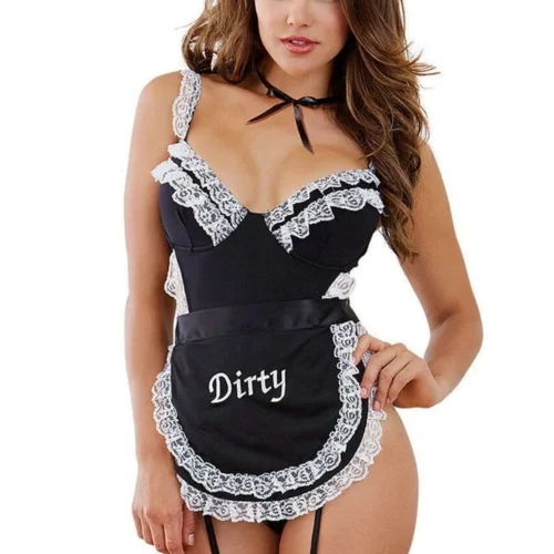 Dreamgirl French Maid Fantasy Lingerie Costume