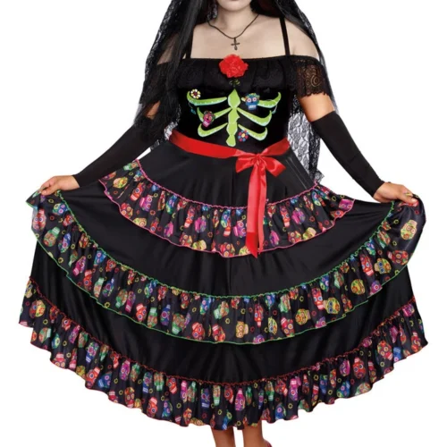 Dreamgirl Plus Costumes Plus Size Lady Of The Dead Costume 5 Dreamgirl Plus Costumes Plus Size Lady Of The Dead Costume
