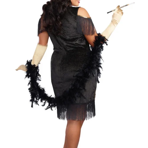 Dreamgirl Plus Size Swanky Flapper Costume