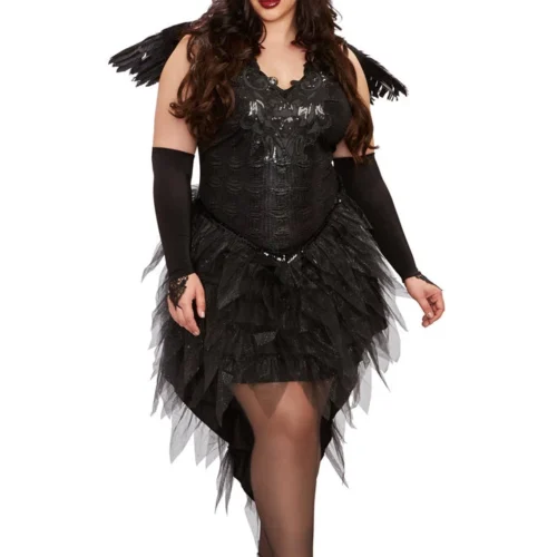 Dreamgirl Plus Size Angel Of Darkness Costume Plus Costumes