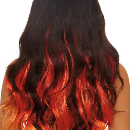 Dreamgirl Accessories Long Wavy Flame Hair Extensions