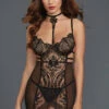 Dreamgirl Venetian Lace Garter Slip Lingerie